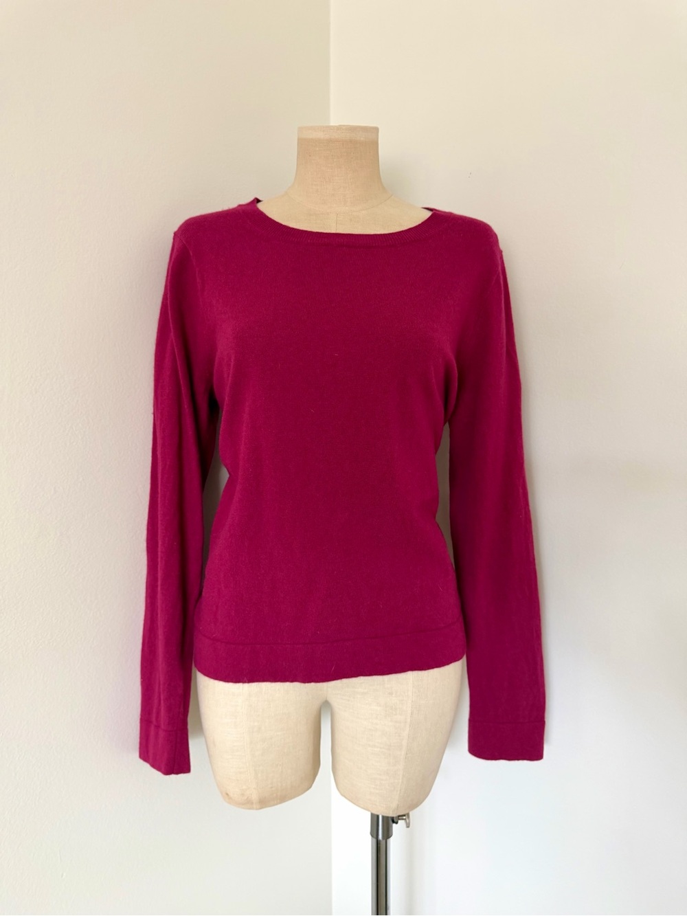 J. Crew Bright burgundyCrewneck Sweater